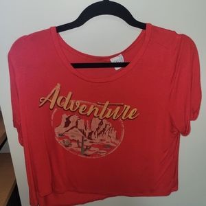 Off Shoulder Cropped Tee